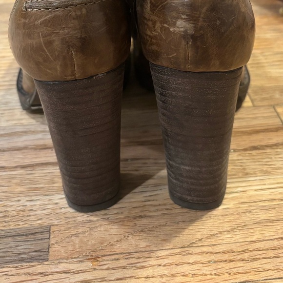 Brunello Cucinelli lace up heeled Leather boot size 39 US 9 - Picture 9 of 11